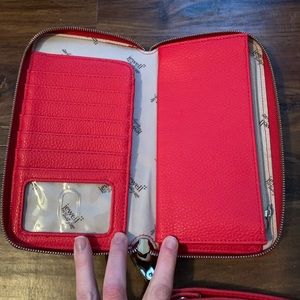 All About The Benjamin’s - VERY CHERRY - Thirty One Wallet